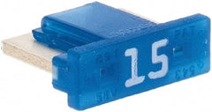 Littelfuse - 15 Amp, Automotive Fuse - 0.429" Long, Blue, Littlefuse LMIN015 - Makers Industrial Supply