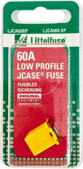 Littelfuse - 60 Amp, 58 VDC, Automotive Fuse - Yellow, Littlefuse LJCA060 - Makers Industrial Supply