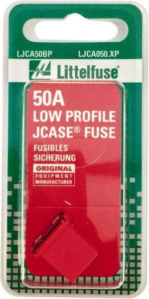 Littelfuse - 50 Amp, 58 VDC, Automotive Fuse - Red, Littlefuse 895050 - Makers Industrial Supply