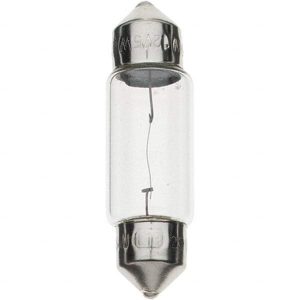 Import - 12 Volt, Incandescent Miniature & Specialty T3-1/4 Lamp - Festoon Cap Base - Makers Industrial Supply