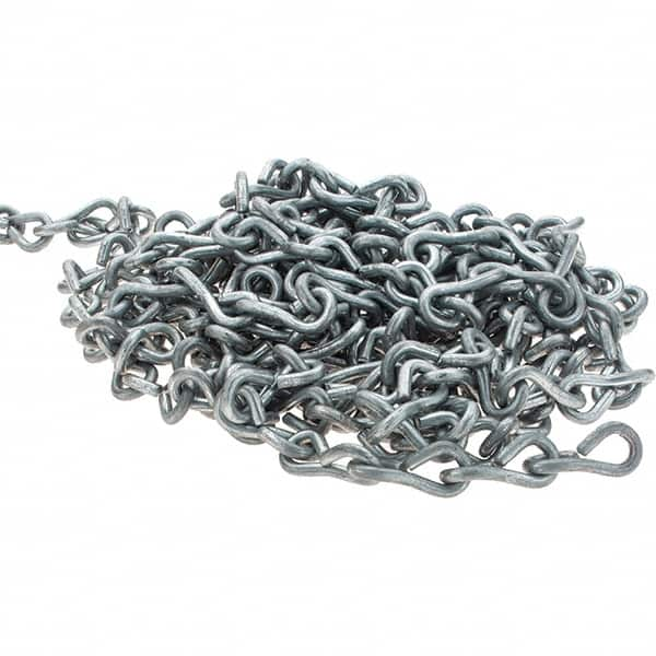 Peerless Chain - 0.162" Diam Single Jack Chain - 60 Lb Load Limit, #8 - Makers Industrial Supply