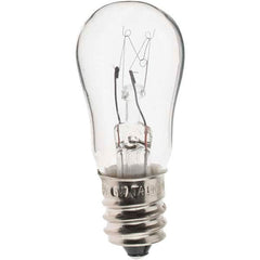 Import - 128 Volt, Incandescent Miniature & Specialty S6 Lamp - Candelabra Screw Base - Makers Industrial Supply