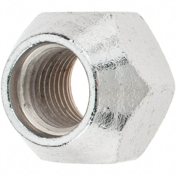 Value Collection - M12-1.25 Chrome Finish Wheel Nut - 21mm Hex, 16mm Overall Length, 60° Seat Angle - Makers Industrial Supply