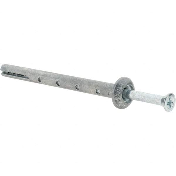 Powers Fasteners - 1/4" Diam, 1/4" Drill, 3" OAL, Hammer Drive Concrete Anchor - Zamac Alloy, Zinc-Plated Finish, Mushroom Head - Makers Industrial Supply