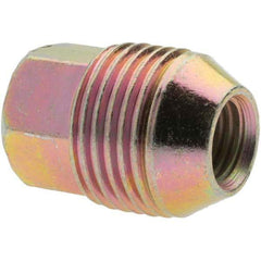 Value Collection - M12-1.5 Zinc Finish External Thread Wheel Nut - 19mm Hex, 31mm Overall Length, 60° Seat Angle - Makers Industrial Supply