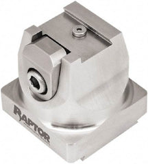 Raptor Workholding - 2" High x 2.07" Wide x 2.07" Long Dovetail Vise - 3/4" Jaw Opening Capacity, 1/8" High x 1.26" Wide Jaw, For 4 & 5 Axis Workholding Systems - Makers Industrial Supply