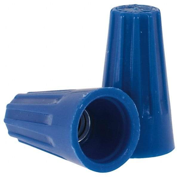 Ideal - 2, 22 to 3, 16 AWG, 300 Volt, Flame Retardant, Standard Twist on Wire Connector - Blue, 221°F - Makers Industrial Supply