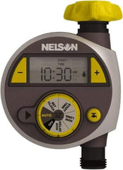 Nelson - Electronic Lawn Sprinkler Timer - 2 Watering Modes, 1 Outlet, 3/4-18 National Hose Thread - Makers Industrial Supply