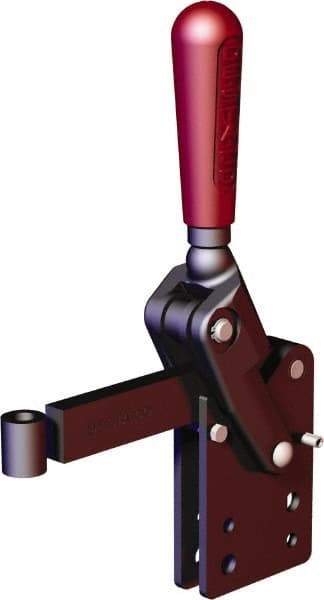 De-Sta-Co - 2,248 Lb Holding Capacity, Vertical Handle, Manual Hold Down Toggle Clamp - 90° Handle Movement, 120° Bar Opening, Solid Bar, Straight Base, Oxide Finish, Forged Alloy Steel - Makers Industrial Supply