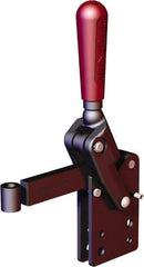 De-Sta-Co - 2,248 Lb Holding Capacity, Vertical Handle, Manual Hold Down Toggle Clamp - 90° Handle Movement, 120° Bar Opening, Solid Bar, Straight Base, Oxide Finish, Forged Alloy Steel - Makers Industrial Supply