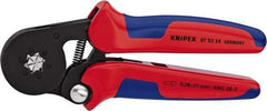 Knipex - 7-1/8" OAL Crimping Pliers - Plastic PVC Handle - Makers Industrial Supply