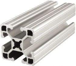 80/20 Inc. - 72 Inches Long x 1-1/2 Inches Wide x 1-1/2 Inches High, T Slotted Aluminum Extrusion - 0.7938 Square Inches, Clear Anodized Finish - Makers Industrial Supply