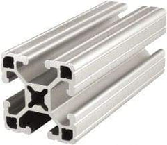 80/20 Inc. - 145 Inches Long x 1-1/2 Inches Wide x 1-1/2 Inches High, T Slotted Aluminum Extrusion - 0.7938 Square Inches, Clear Anodized Finish - Makers Industrial Supply