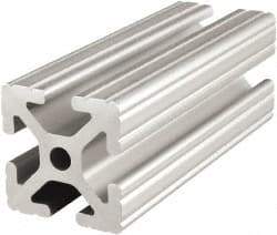 80/20 Inc. - 72 Inches Long x 1-1/2 Inches Wide x 1-1/2 Inches High, T Slotted Aluminum Extrusion - 1.154 Square Inches, Clear Anodized Finish - Makers Industrial Supply