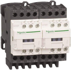 Schneider Electric - 4 Pole, 24 Coil VAC at 50/60 Hz, 40 Amp at 440 VAC, Reversible IEC Contactor - Bureau Veritas, CCC, CSA, CSA C22.2 No. 14, DNV, EN/IEC 60947-4-1, EN/IEC 60947-5-1, GL, GOST, LROS, RINA, RoHS Compliant, UL 508, UL Listed - Makers Industrial Supply