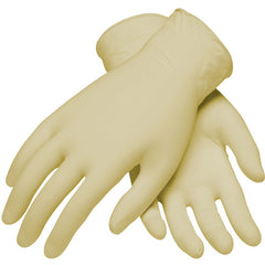 ‎100-322400/L CE Single Use Gloves - Latex - Finger Textured - 7 mil - Class 100 - 9 1/2 Inch - PF - Exact Industrial Supply