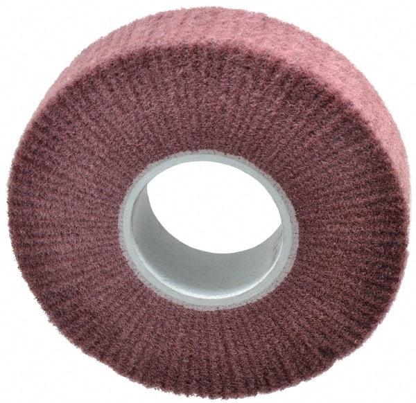 3M - 8" Diam Aluminum Oxide Finishing Flap Wheel - 3" Hole, 2" Wide, Density 3, Nonwoven, Fine Grade, 3,200 Max RPM - Makers Industrial Supply