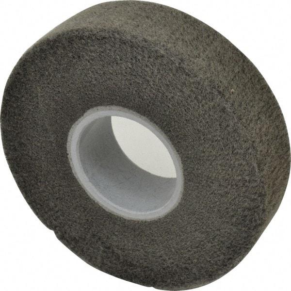 3M - 8" Diam Silicon Carbide Finishing Flap Wheel - 3" Hole, 2" Wide, Density 5, Nonwoven, Fine Grade, 3,200 Max RPM - Makers Industrial Supply