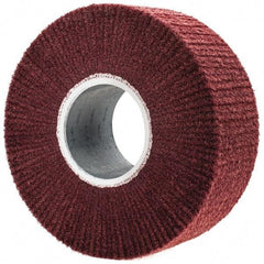 3M - 8" Diam Aluminum Oxide Finishing Flap Wheel - 3" Hole, 3" Wide, Density 5, Nonwoven, Fine Grade, 3,200 Max RPM - Makers Industrial Supply