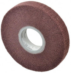 3M - 6" Diam Aluminum Oxide Finishing Flap Wheel - 2" Hole, 1" Wide, Density 7, Nonwoven, Very Fine Grade, 3,400 Max RPM - Makers Industrial Supply