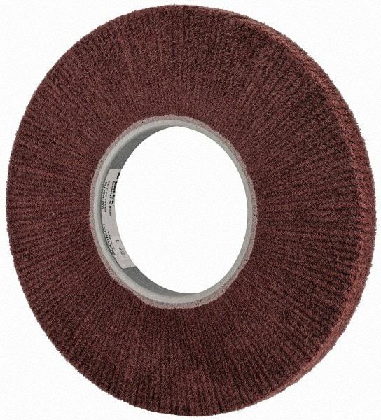 3M - 12" Diam Aluminum Oxide Finishing Flap Wheel - 5" Hole, 1" Wide, Density 5, Nonwoven, Fine Grade, 2,500 Max RPM - Makers Industrial Supply