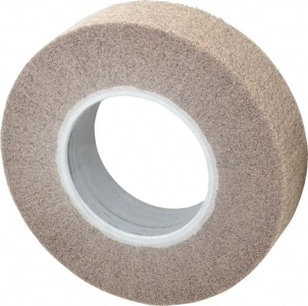 3M - 8" Diam Aluminum Oxide Cutting, Polishing Flap Wheel - 4" Hole, 2" Wide, Density 7, Nonwoven, Medium Grade, 4,000 Max RPM - Makers Industrial Supply