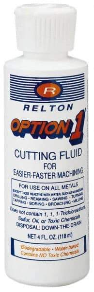 Relton - Option1, 5 Gal Pail Cutting Fluid - Water Soluble, For Cleaning, Machining - Makers Industrial Supply