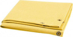 Steiner - 6' High x 6' Wide x 0.051" Thick Acrylic Coated Fiberglass Welding Blanket - Gold, Grommet - Makers Industrial Supply