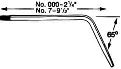 Victor - Series Elbow Torch Tip - Tip Number 0-ET, Oxygen Acetylene, For Use with 2-UM - Exact Industrial Supply