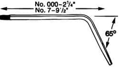 Victor - Series Elbow Torch Tip - Tip Number 0-ET, Oxygen Acetylene, For Use with 2-UM - Exact Industrial Supply