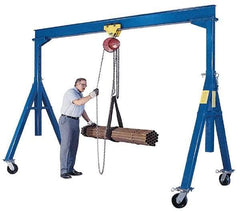 Vestil - 6,000 Lb Load Capacity, Steel Gantry Crane - 10' Span - Makers Industrial Supply