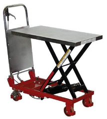 Vestil - 400 Lb Capacity Hydraulic Scissor Elevating Cart - 8-3/4" Lift Height, 27-1/2" Platform Length x 17-1/2" Platform Width - Makers Industrial Supply