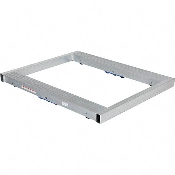 Vestil - 8,000 Lb Capacity Aluminum Pallet Dolly - 48" Long x 40" Wide x 4-1/4" High, 3" Wheels - Makers Industrial Supply