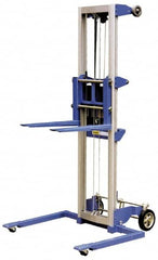 Vestil - 350 Lb Capacity, 118" Lift Height, Straddle Base Manually Operated Lift - Makers Industrial Supply