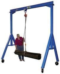 Vestil - 6,000 Lb Load Capacity, Steel Gantry Crane - 15' Span - Makers Industrial Supply