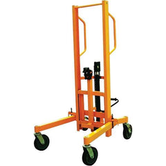 Wesco Industrial Products - 880 Lb Load Capacity, 30 & 55 Gal Drum Truck - 54-3/4" Wide x 71-1/4" High, 4 Steel Wheels - Makers Industrial Supply