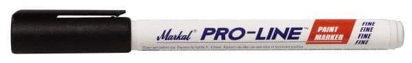 Markal - Black Liquid Enamel-Based Paint Marker - Fine Tip, Alcohol Base Ink - Makers Industrial Supply