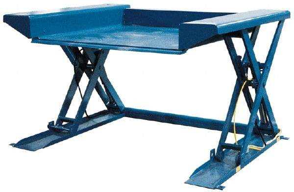 Vestil - 2,000 Lb Capacity Ground Scissor Lift Table - 1/2" Lift Height, 50" Platform Length x 44" Platform Width - Makers Industrial Supply