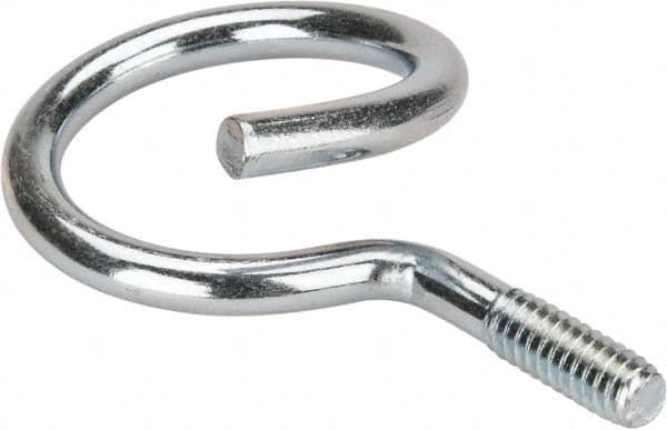 Cooper B-Line - 1-1/4" Pipe, Steel Threaded Bridle Rings - Silver, Zinc Plated, 50 Lb Capacity - Makers Industrial Supply