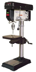 Jet - 15" Swing, Step Pulley Drill Press - 16 Speed, 3/4 hp, Single Phase - Makers Industrial Supply