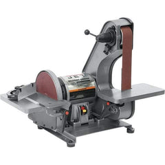 Jet - 42 Inch Long x 2 Inch Wide Belt, 8 Inch Diameter, Horizontal and Vertical Combination Sanding Machine - 3,100 Ft./min Belt Speed, 3/4 HP, Single Phase - Makers Industrial Supply