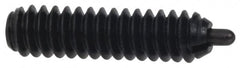 Vlier - 1-8, 2-13/32" Thread Length, 1/2" Plunger Projection, Steel Threaded Spring Plunger - 1/2 - 1/2" Max Plunger Diam, 2-13/32" Plunger Length, 16 Lb Init End Force, 68 Lb Final End Force - Makers Industrial Supply