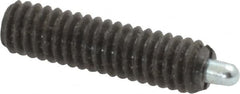 Vlier - 8-32, 5/8" Thread Length, 3/32" Plunger Projection, Steel Threaded Spring Plunger - Makers Industrial Supply