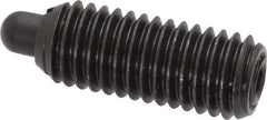 Vlier - 1/2-13, 1-1/4" Thread Length, 1/4" Plunger Projection, Steel Threaded Spring Plunger - 0.247 - 1/4" Max Plunger Diam, 1-1/4" Plunger Length, 6.6 Lb Init End Force, 17.4 Lb Final End Force - Makers Industrial Supply