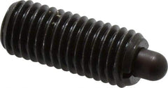 Vlier - 5/8-11, 1-1/2" Thread Length, 5/16" Plunger Projection, Steel Threaded Spring Plunger - 0.308 - 0.31" Max Plunger Diam, 1-1/2" Plunger Length, 10.5 Lb Init End Force, 25.5 Lb Final End Force - Makers Industrial Supply