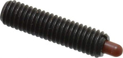 Vlier - 10-32, 3/4" Thread Length, 1/8" Plunger Projection, Steel Threaded Spring Plunger - 0.09 - 0.092" Max Plunger Diam, 3/4" Plunger Length, 1.3 Lb Init End Force, 2.7 Lb Final End Force - Makers Industrial Supply