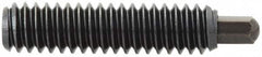 Vlier - 5/8-11, 1-1/2" Thread Length, 5/16" Plunger Projection, Steel Threaded Spring Plunger - 5/16 (Hex)" Max Plunger Diam, 1-1/2" Plunger Length, 10.5 Lb Init End Force, 25.5 Lb Final End Force, 5/16" Hex - Makers Industrial Supply