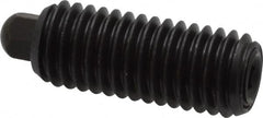 Vlier - 1/2-13, 1-1/4" Thread Length, 1/4" Plunger Projection, Steel Threaded Spring Plunger - 1/4 (Hex)" Max Plunger Diam, 1-1/4" Plunger Length, 6.6 Lb Init End Force, 17.4 Lb Final End Force, 1/4" Hex - Makers Industrial Supply