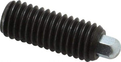 Vlier - 1/2-13, 1-1/4" Thread Length, 1/4" Plunger Projection, Steel Threaded Spring Plunger - 1/4 (Hex)" Max Plunger Diam, 1-1/4" Plunger Length, 2.7 Lb Init End Force, 9.3 Lb Final End Force, 1/4" Hex - Makers Industrial Supply