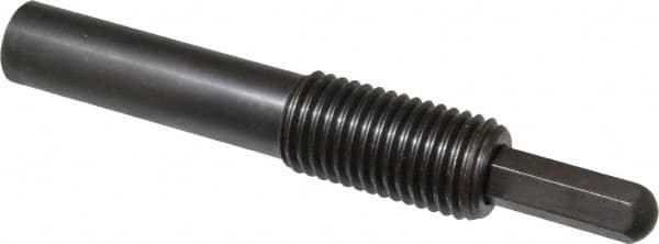 Vlier - 1-8, 2" Thread Length, 1-1/2" Plunger Projection, Steel Threaded Spring Plunger - 0.5000 (Hex)" Max Plunger Diam, Long, 7" Plunger Length, 16 Lb Init End Force, 68 Lb Final End Force, 0.5" Hex - Makers Industrial Supply